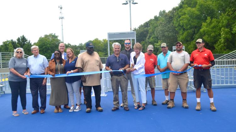Ribbon Cutting Courts and Parks