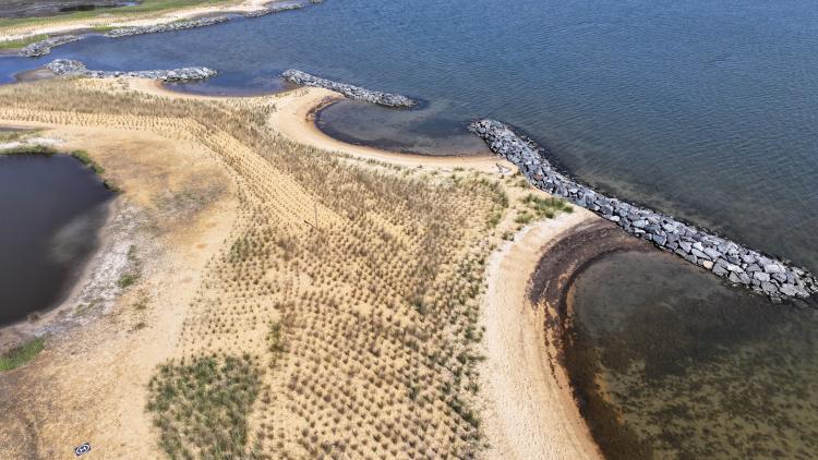 Drone Photo of Selsey Road Restoration 