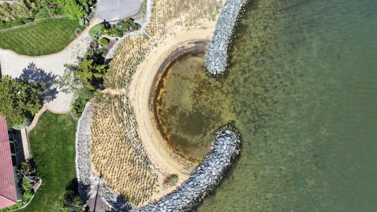 Drone Photo of Selsey Road Restoration 
