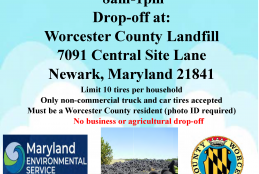 Worcester County to Host Citizens Scrap Tire Drop-Off Day October 7